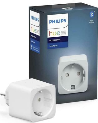 Philips Hue Smart Plug Smarte Steckdose App Bluetooth Steuerung Plug & Play Weiß