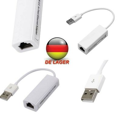 USB Lan Adapter USB 2.0 Netzwerk Adapter Ethernet USB zu RJ45 DSL10/100 Mbps