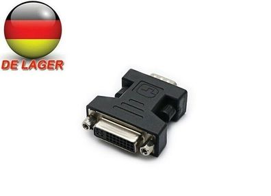 VGA zu DVI Adapter VGA Stecker 15pol. an DVI Buchse (24 + 5 Pins) Monitoradapter