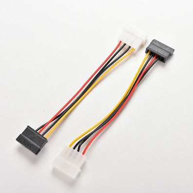 3X 4-Pin IDE Molex zu 15-Pin Serial ATA SATA Festplatte Power Adapter Kabel