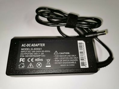 sumsung Notebook Netzteil AC Adapter 42W 14V 3A 6.5 * 4.4mm + Stromkabel·