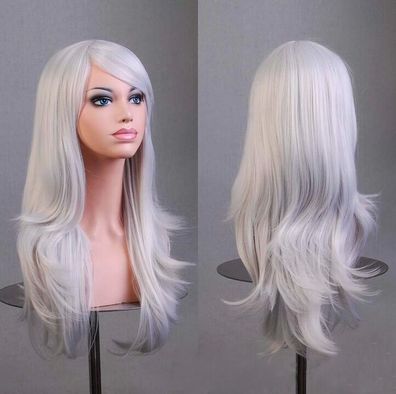 Cosplay Gelockt Gewellt Haar Wig Perücke 70cm Halloween Karneval modell7005