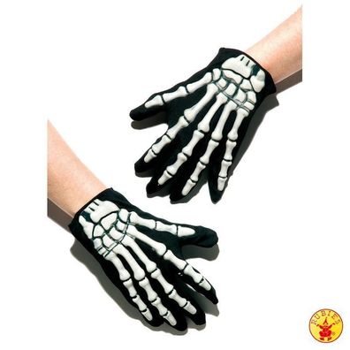 Skelett Handschuhe mit Applikation