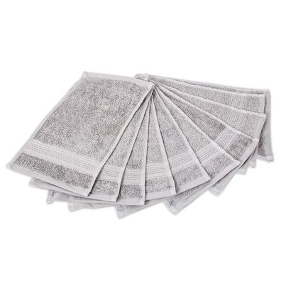 Komfortec 10er Seiftücher 30 x 50 cm Set, Waschlappen aus 100% Baumwolle, Weich & ...
