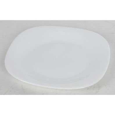 24x Servierplatte Parma Weiß Rechteckig Dessertteller Untersetzer Geschirr Tisch