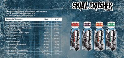 Skull Labs Skull Crusher ICE Pre Workout Booster Shot 20ml