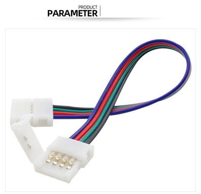 1 X LED Verbinder Schnell RGB Strip 4 Pin 0,1m 10 cm Meter Kabel Verlängerung
