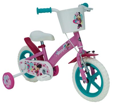 12 Zoll Disney Kinderfahrrad Kinder Fahrrad Mädchenfahrrad Rad Minnie Mouse Maus