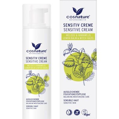 cosnature Sensitiv Creme Melisse & Hamamelis Gesichtspflege,50ml