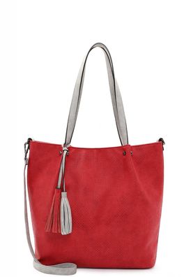 EMILY & NOAH Shopper Bag in Bag Surprise Handtaschen Damen rot Beutel