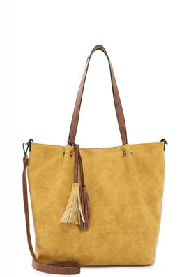 EMILY & NOAH Shopper Bag in Bag Surprise Handtaschen Damen gelb Beutel