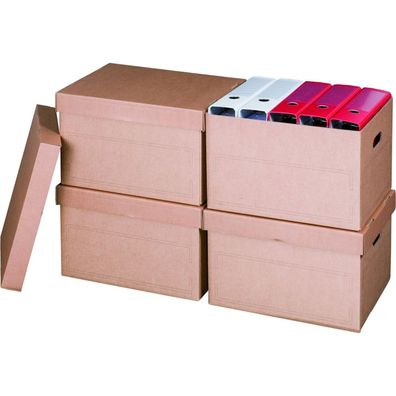 10 x Archivbox mit Deckel, 413x330x266mm