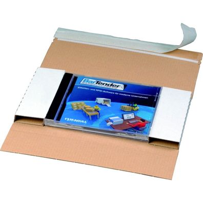 400 x CD-Jewel-Mailer DIN Lang, 225x125, Fenster links