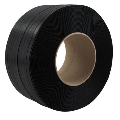 4 Rollen PP Band 16 mm x 0,65 mm 2000 m 215 KG Umreifungsband Kern 200mm Schwarz