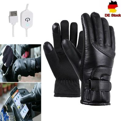 Usb Beheizte Handschuhe Motorrad Winter Warme Elektrische Heizhandschuhe