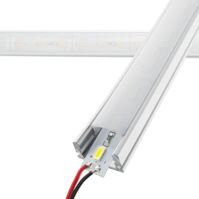 LED Aluminium Strip 12V inkl. LED Kanal Alu Profil (Profil A) Länge 1 Meter
