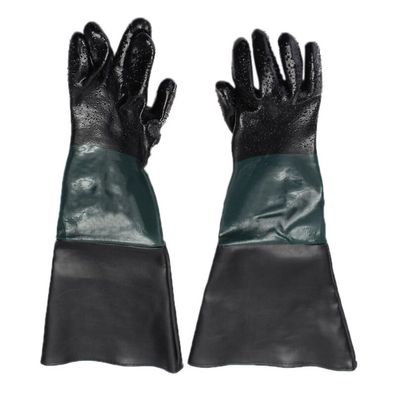 Sandstrahlhandschuhe 60 Cm Sandstrahl Handschuhe Gummi Leder Fur Sbc 220/350/420