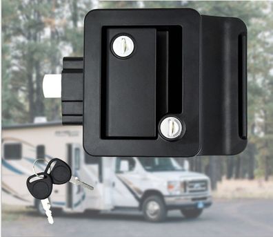 Paddle Entry Rv Car Latch Handle Door Lock Panel With Deadbolt Trailer Durable