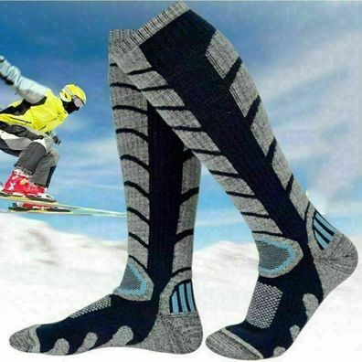2X Maenner Atmungsaktive Thermosocken Ski Snowboard Socken Winter Outdoor-Sport
