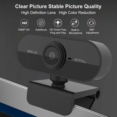 1080P Full Hd 30Fps Webcam Usb2.0 3.0 Mit Mikrofon Webkamera Fur Laptop Pc Dhl