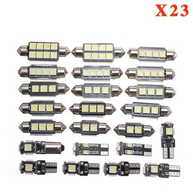 23Tlg Led Auto Licht Innenraumbeleuchtung Lampe T10 Smd Birne 5050 Led Soffitte