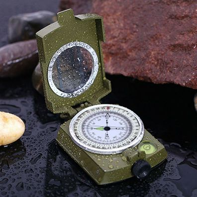 Kompass Mit Etui Neu Armee Marschkompass Oliv Metallgehaeuse Urvival Outdoor De