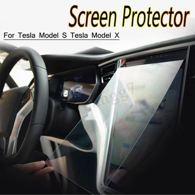 17 'Hd Displayschutzfolie Aus Gehaertetem Glas Fur Tesla Model S / X 0,3 Mm Ni