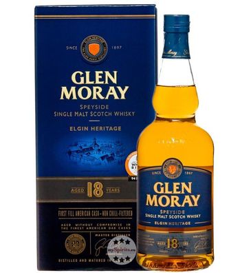 Glen Moray 18 Jahre Single Malt Whisky (47,2 % Vol., 0,7 Liter) (47,2 % Vol., hide)