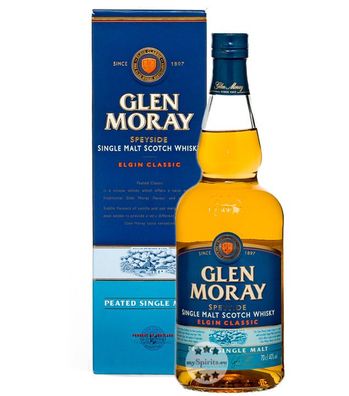 Glen Moray Peated Single Malt Whisky (, 0,7 Liter) (40 % Vol., hide)