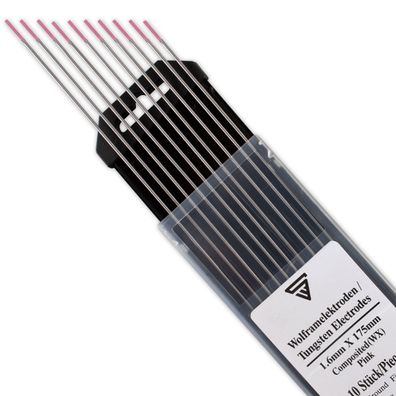 Stahlwerk Wolframelektroden / Schweißelektroden WX Pink 1,6 x 175 mm 10er Set