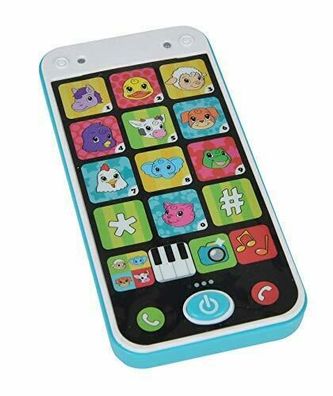 Simba 104010002 ABC Smartphone Kinder Spielzeughandy Licht Sound Tiergeräusche