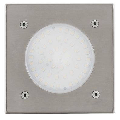 Boden Einbau Strahler AUSSEN Ø100mm | LED | Silber | Edelstahl | Leuchte Lampe Ausse