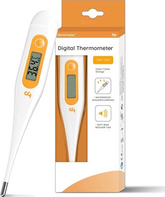 Femometer Fieberthermometer Digital Genau Schnell Wasserdicht Oral Rektral
