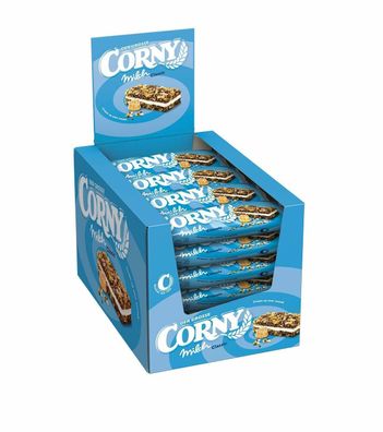 Corny Milch Classic DER GROSSE Milchsandwich Müsliriegel Snack 24 Pack 24 x 40 g