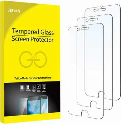 JETech Schutzfolie iPhone SE 2020 8 7 6s 6 Gehärtetes Glas Displayschutz 3 Stück