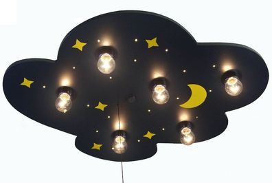 Wolke Decken Leuchte LED | Blau | Lampe Mond Stern Sternen Himmel Deckenlampe Decken