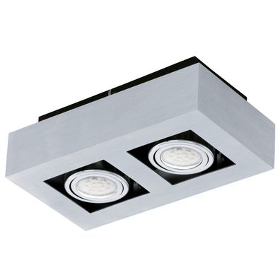 LED Decken Modern | Silber | Leuchte Aufbauspot Aufbaustrahler Deckenstrahler