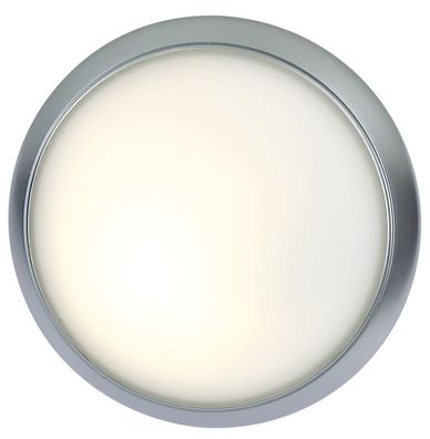 Glas Decken Leuchte Weiß | Silber | Lampe Deckenlampe Deckenleuchte