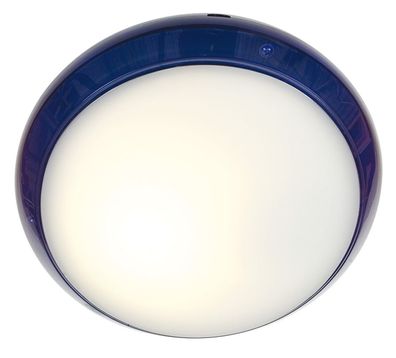 Glas Decken Leuchte Weiß | Blau | Lampe Deckenlampe Deckenleuchte