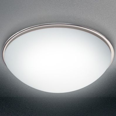 Glas Decken Leuchte Ø400mm | Weiß | Lampe Rund Deckenlampe Deckenleuchte