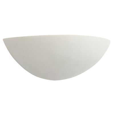 Wand Leuchte Weiß | Keramik | Lampe Halbrund Porzellan Wandlampe Wandleuchte