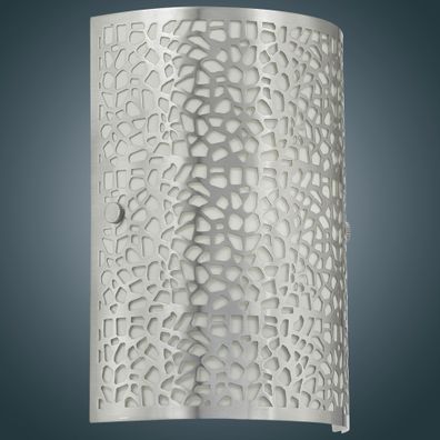 Wand Leuchte Modern | Silber | Edelstahl | Lampe Wandlampe Wandleuchte