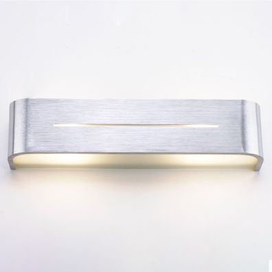 Modern Wand Leuchte Silber | Alu | Lampe Up & Down Wandlampe Wandleuchte