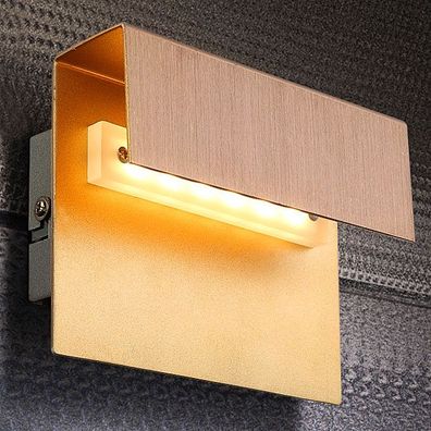 LED Wand Leuchte Modern | Bronze | Golden | Lampe Wandlampe Wandleuchte