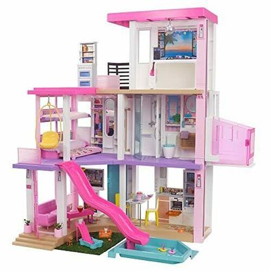 Mattel Barbie GRG93 Traumvilla Dreamhouse Puppenhaus Kinder Spielzeug 114 cm