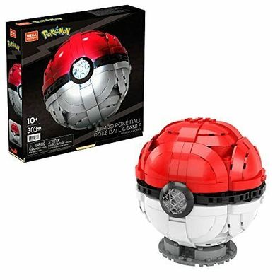 MEGA Construx HBF53 Pokémon Jumbo Poké Ball Bauset 303 Teile Spilezeug Kinder