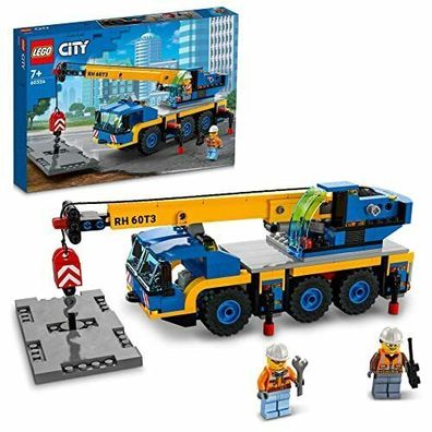LEGO 60324 City Geländekran Mobilkran LKW-Spielzeugauto 340 Teile Kinder