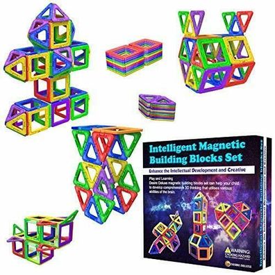 Desire Deluxe MBBS40P Magnetische Bausteine Montessori Spielzeug Kinder 40 Teile