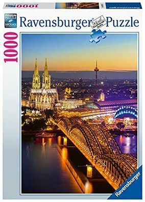 Ravensburger Puzzle 1000 Teile Leuchtendes Köln Erwachsene Kinder Stadt Motiv