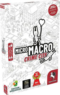 MicroMacro 59060G Crime City Edition Spielwiese Spiel des Jahres 2021 Brettspiel